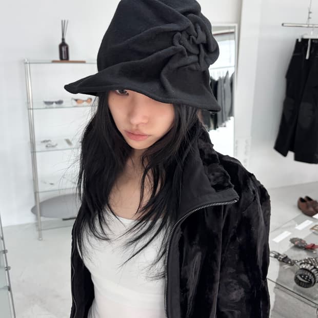 ca4la 플라워 링클 울 모자