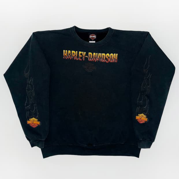 [L] 빈티지 할리데이비슨 스웻셔츠