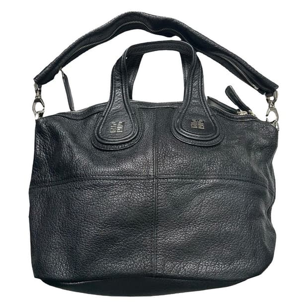 GIVENCHY 나이팅게일 블랙 그레인 소가죽 숄더백