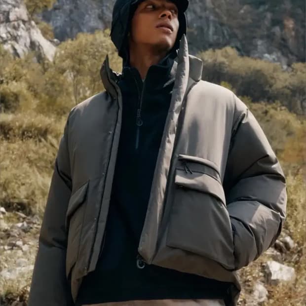 무신사 패딩 [시티 레저] 논 퀼팅 다운 숏 패딩 재킷 [머드