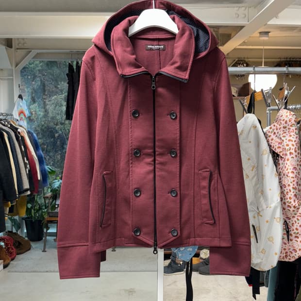 Hideaways 버건디 나폴레옹 후드자켓