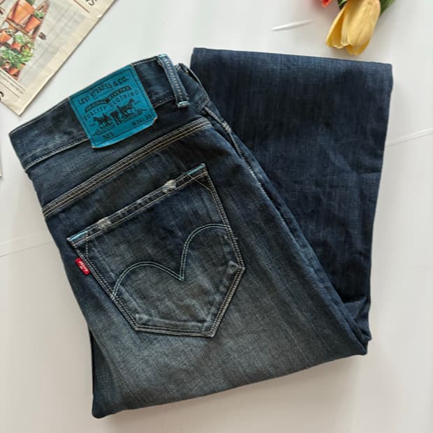 Levis 리바이스 523 데미지 워싱 진