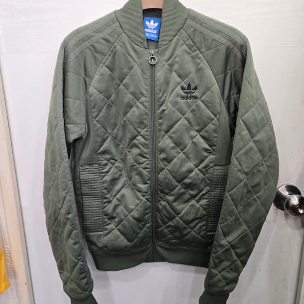 90,S )) adidas 아디다스 누빔 항공점퍼! 깔끔한 디자인~