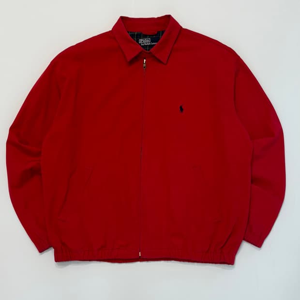 Polo 폴로랄프로렌 90s 레드 해링턴 자켓