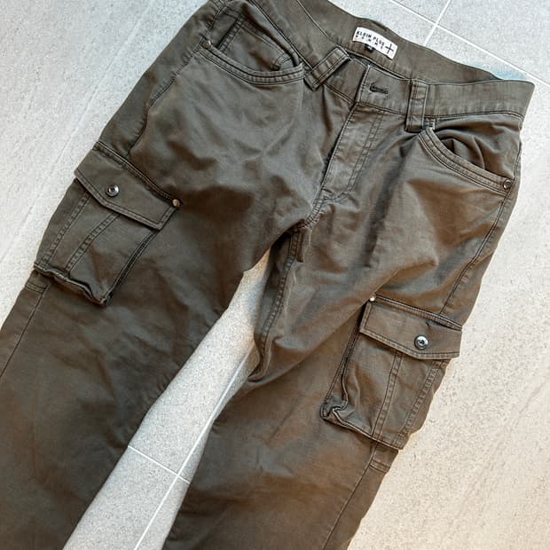 klein plus homme 카키 카고팬츠