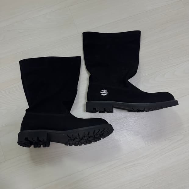 루즈핏 미들 부츠 블랙 38