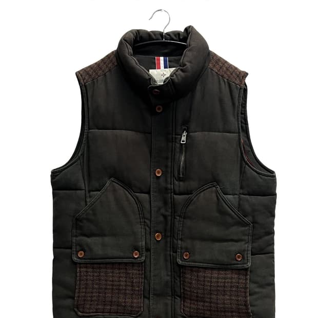 (110) 마인드브리지 울 조끼패딩 베스트 카키