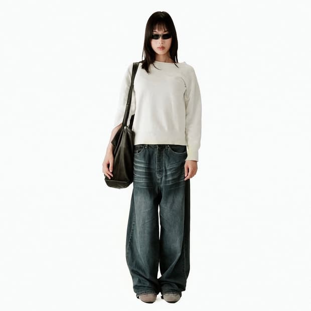 eteliergallery 빈티지 블루 터스크 데님 30