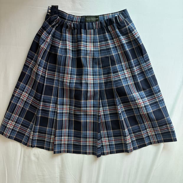 the scotch house 체크 미디 스커트