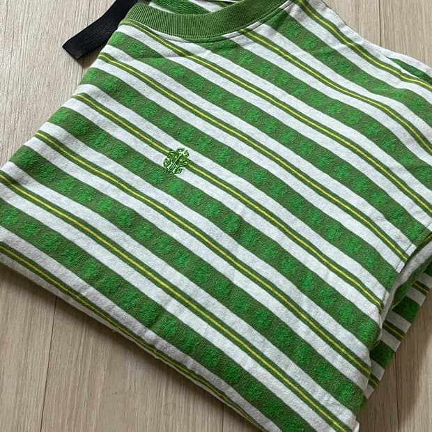 크롬하츠 매티보이 스트라이프 반팔 그린 L
