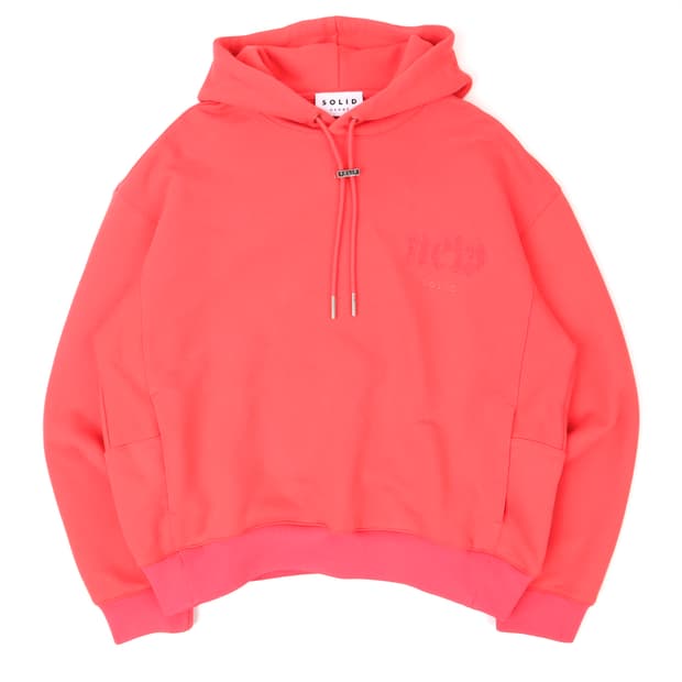 솔리드옴므 21fw 네이브 코랄 후드티