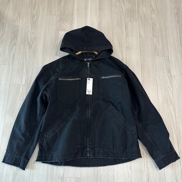 GU 언더커버 데님 집업 파카 청자켓 블랙 XL