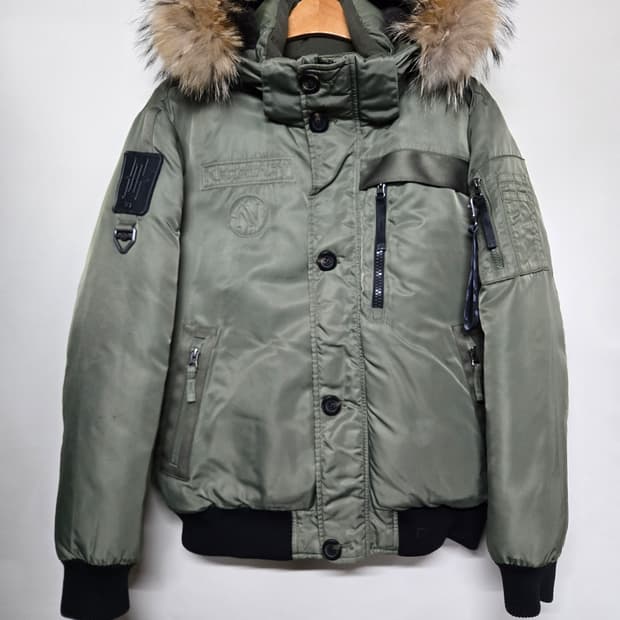 K2 씬에어 VIBE숏 야상 구스다운 패딩 남성 자켓100