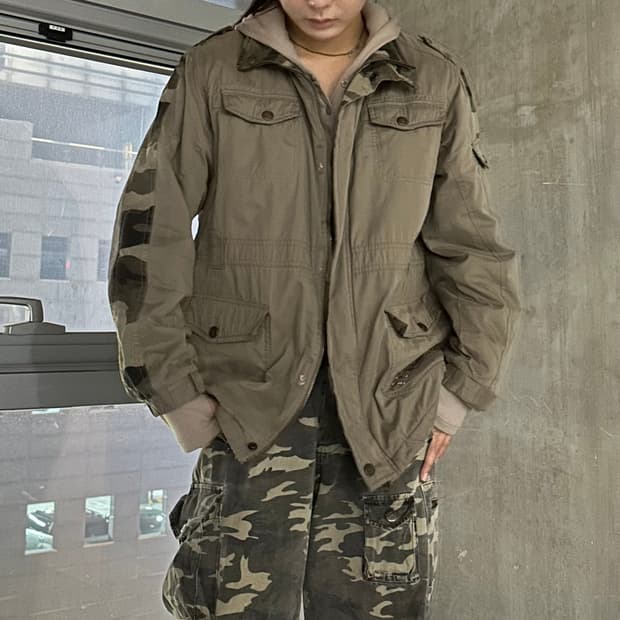 vintage Camo Skater jacket