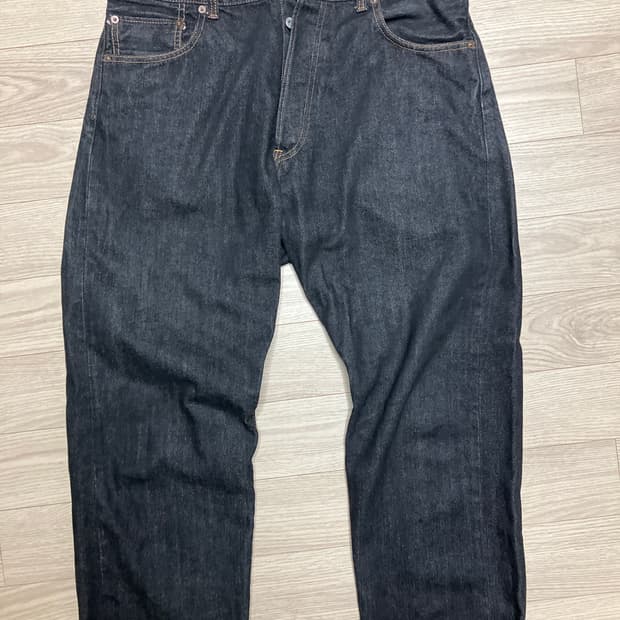 32)오디너리핏츠 루즈앵클데님 블랙 원워시