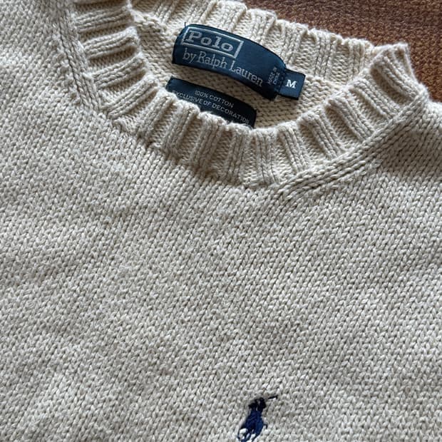 폴로 니트 아이보리