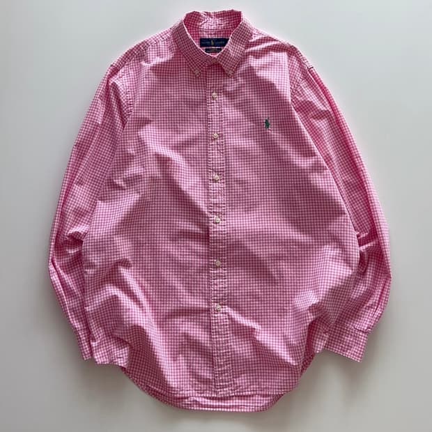 폴로 랄프로렌 깅엄셔츠 XL