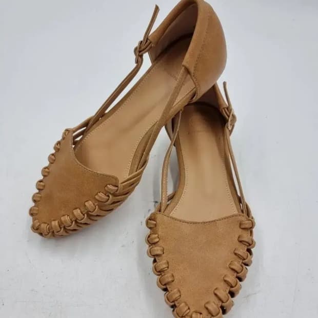 핑크엘리펀트 천연가죽플랫슈즈230