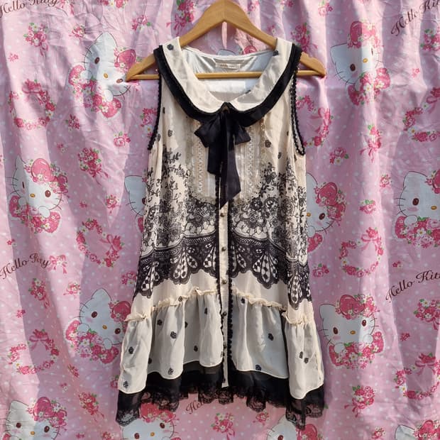 엑시즈팜(Axes Femme) 세일러 리본 원피스