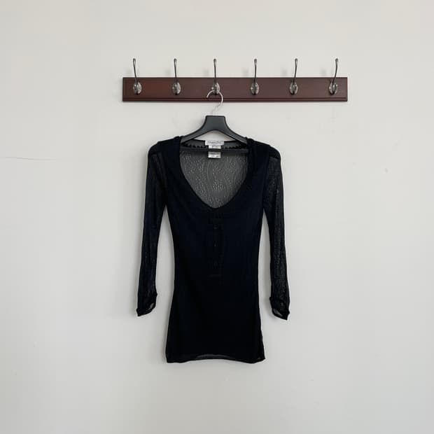 크리스찬 디올 시스루 튜닉 탑