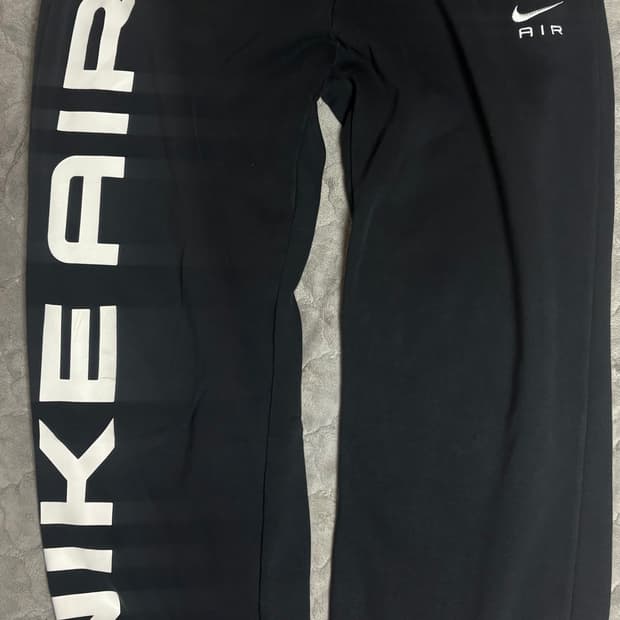 나이키 에어 와이드핏 스웻조거팬츠 블랙 S