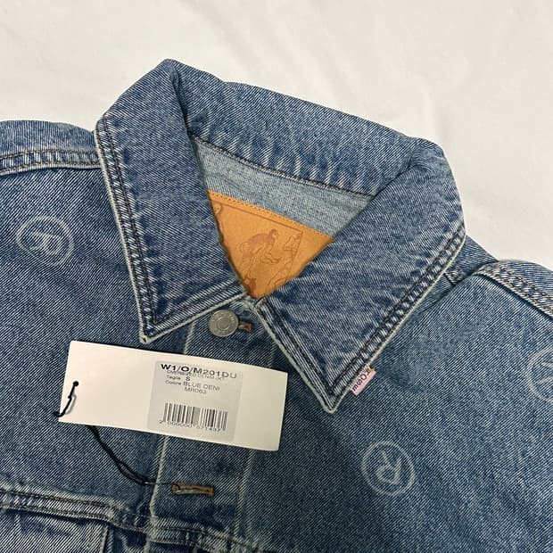 마틴로즈 r로고 데님 자켓 s사이즈