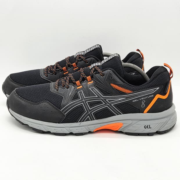 아식스 젤 벤쳐 8 워터프루프 블랙 쇼킹 오렌지 (300)