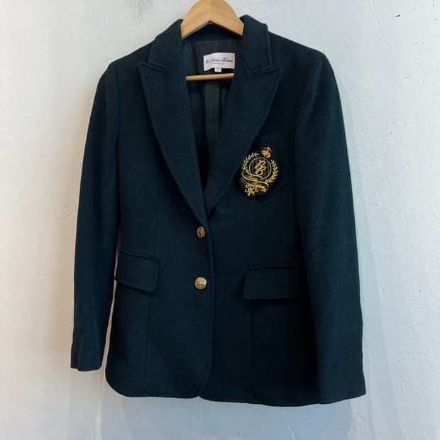 브룩스브라더스 여성 금장 퓨어울 테일러 자켓 블레이저 자켓