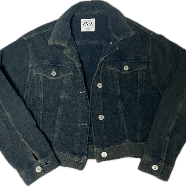 자라 플리스 트러커 자켓