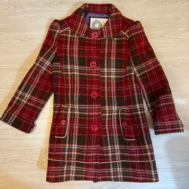 빈티지 빈폴 체크코트