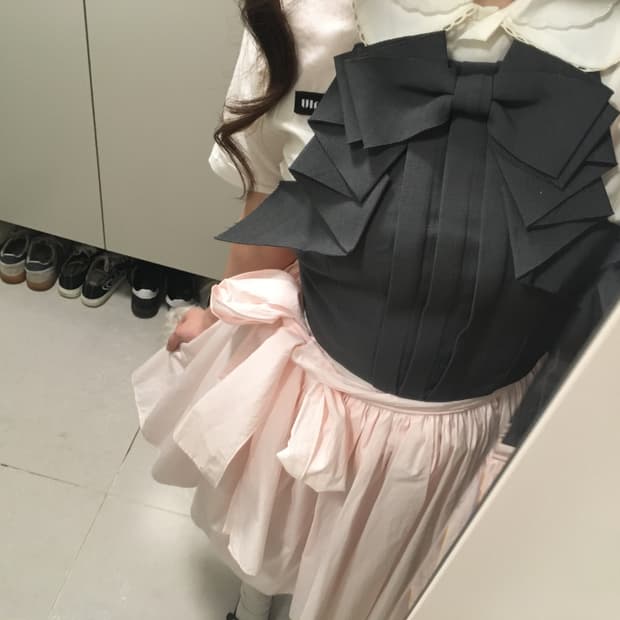 슈슈통 리본 상의