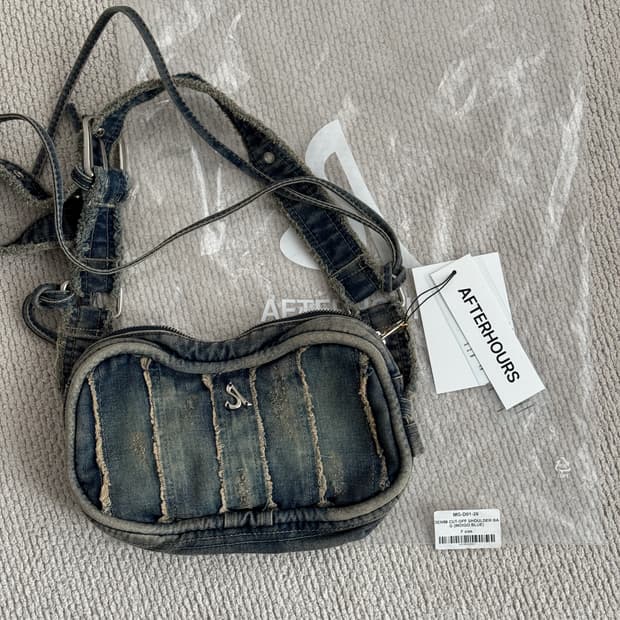 [애프터아워즈] 워싱 데님 데님백 미니백 숄더백 애프터아워즈가방 워싱데님