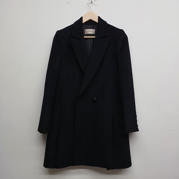 SJSJ 클래식 블랙 싱글 코트 F
