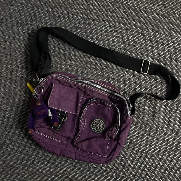 키플링 y2k 키링 크로스백 퍼플 y 5023