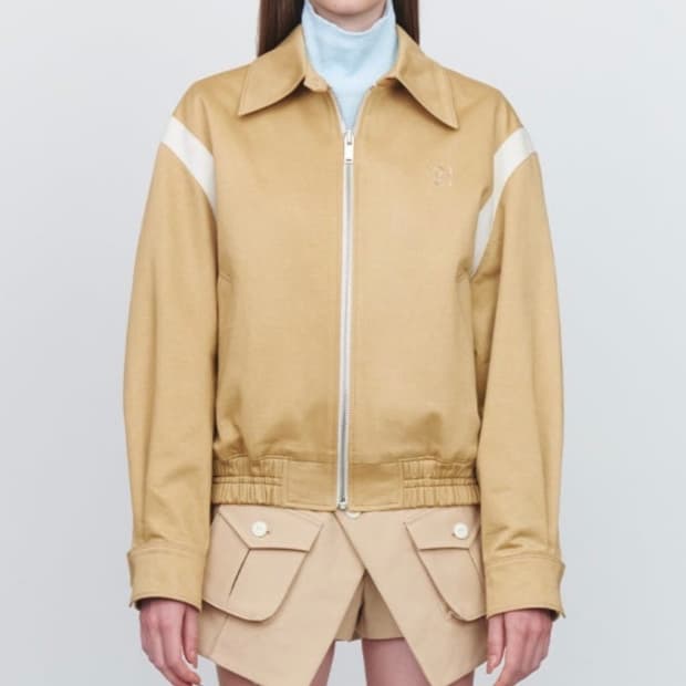 Kijun 로고 블루종 자켓