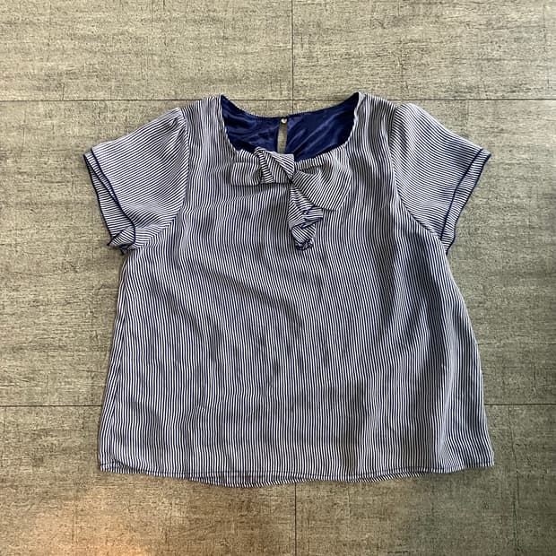 일본빈티지 달천깔페어리 프린세스 리본블라우스