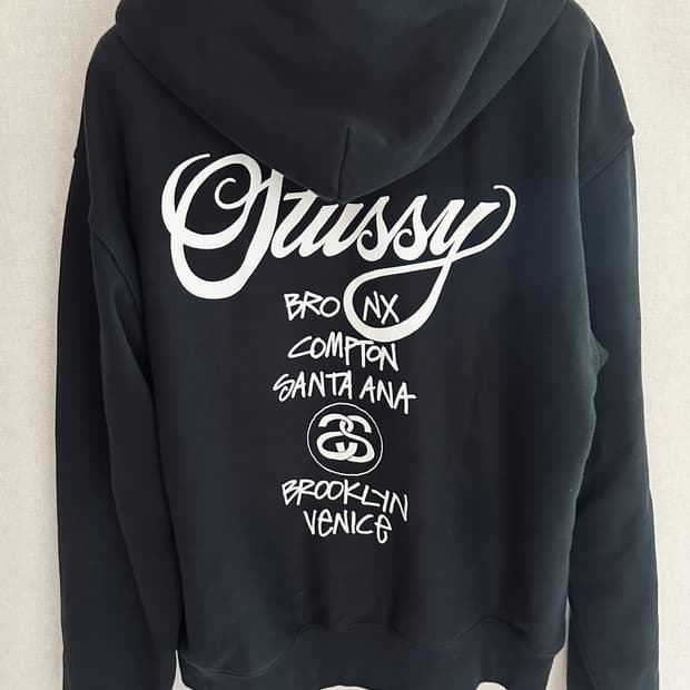 스투시 월드투어 후드집업 xl 24/25fw