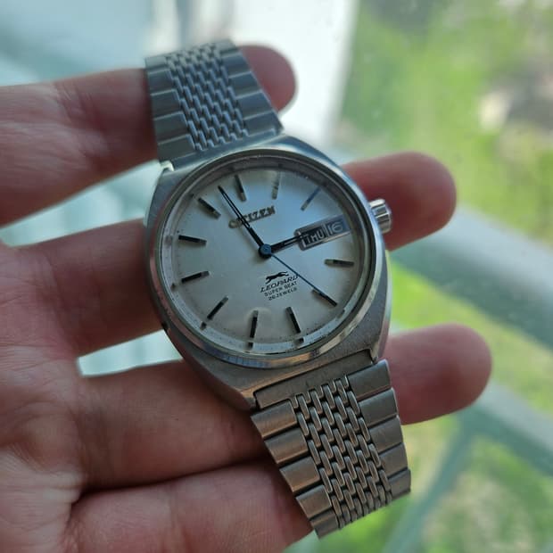 1970s 시티즌 레오파드 수퍼비트 빈티지 시계