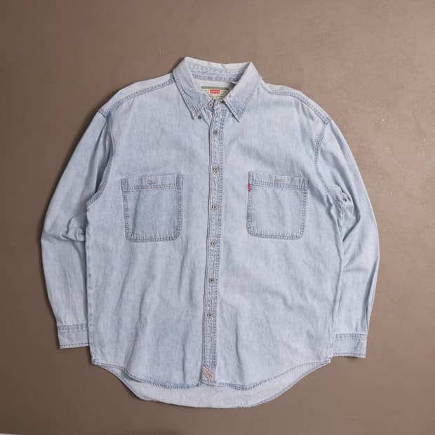 90's 리바이스 연청 데님셔츠 A1723