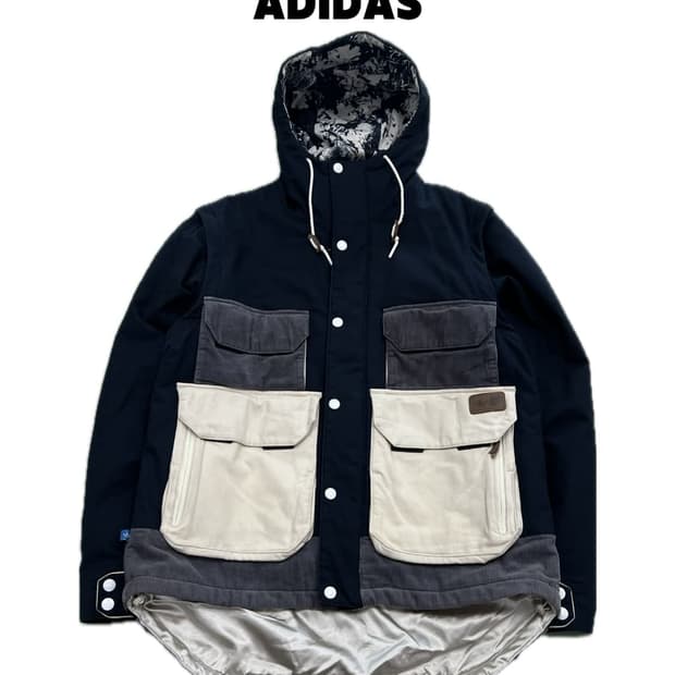 (105) 아디다스 X 버튼 윈터 자켓