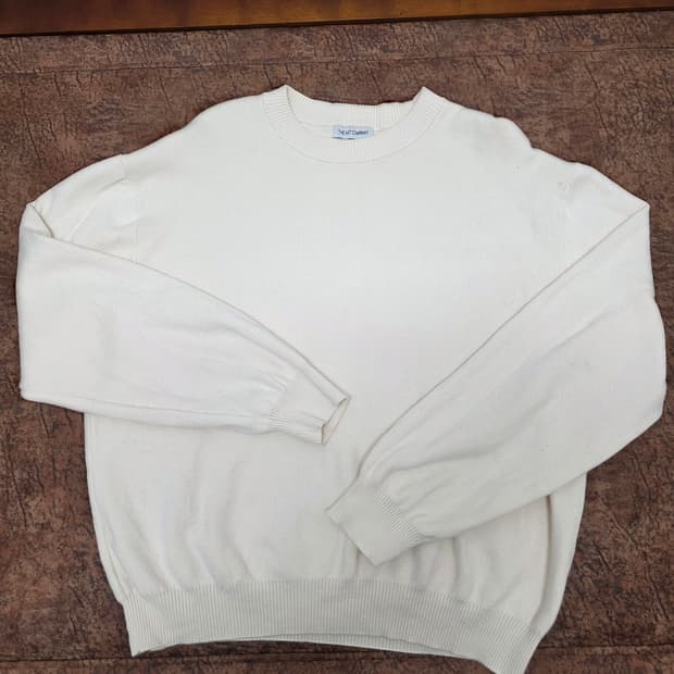 더니트컴퍼니 라운드넥 코튼 니트 L