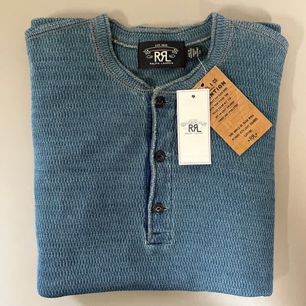 RRL 인디고 헨리넥