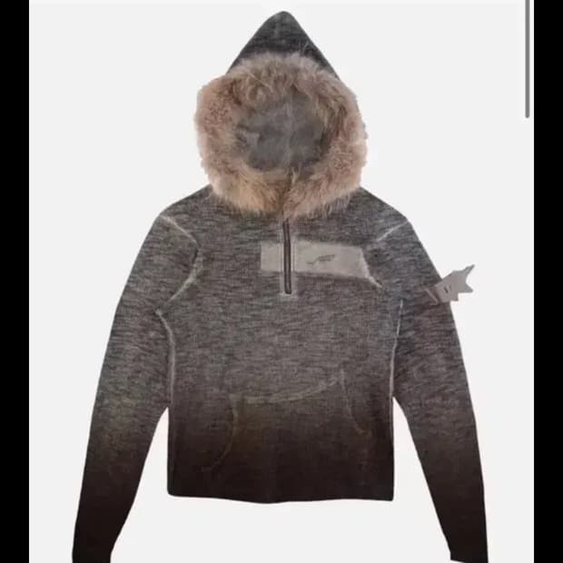 에이시넥틱스 하프 후드집업 M