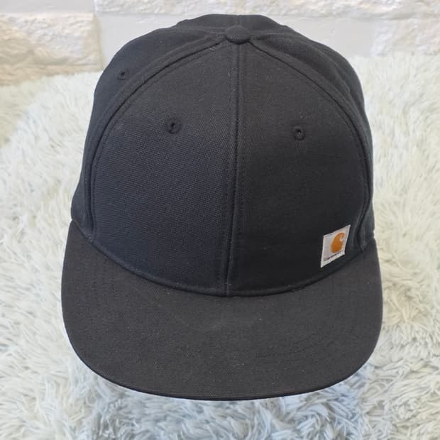 L3-2:칼하트 블랙 로고 스냅백(56-60cm)-상태굿