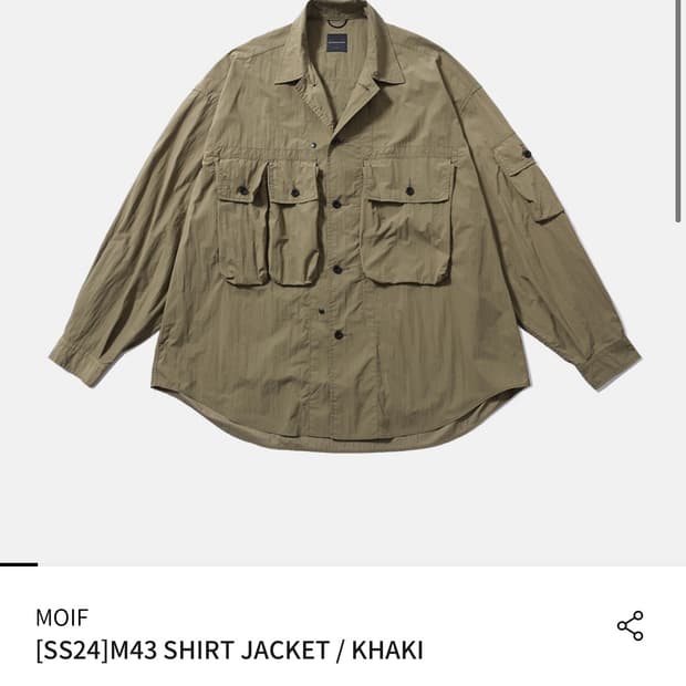 [3] 모이프 셔츠자켓 올리브