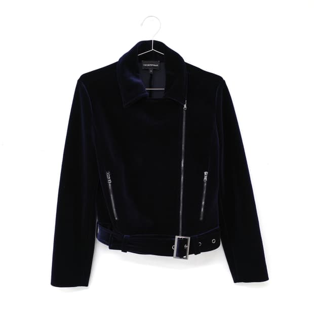 Emporio Armani Velvet Biker Jacket