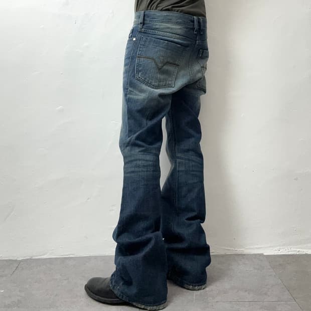 Diesel Zathan Bootcut Distressed Denim