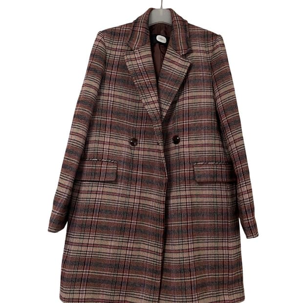 DEWL 듀엘 모혼방 체크 코트 55