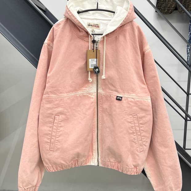 스투시 스프레이 다이 후드 워크 자켓