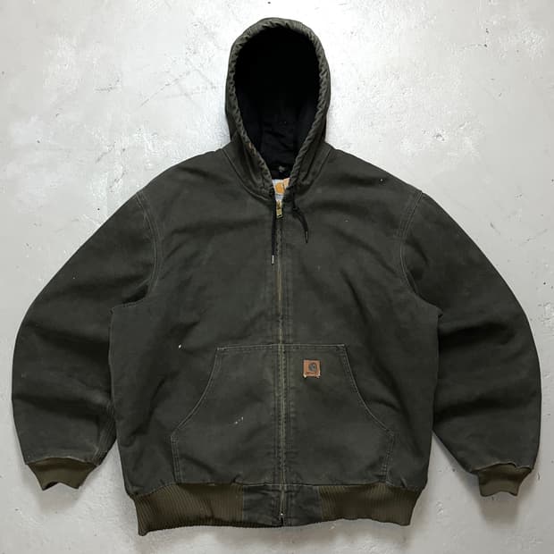 OG 칼하트 J130 액티브 자켓 MOS 칼하트 모스그린 자켓